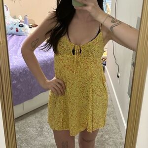 Wild Fable Yellow Floral Sundress